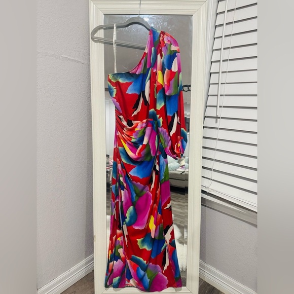 Farm Rio One Shoulder Slim Column Dress - Picture 4 of 7